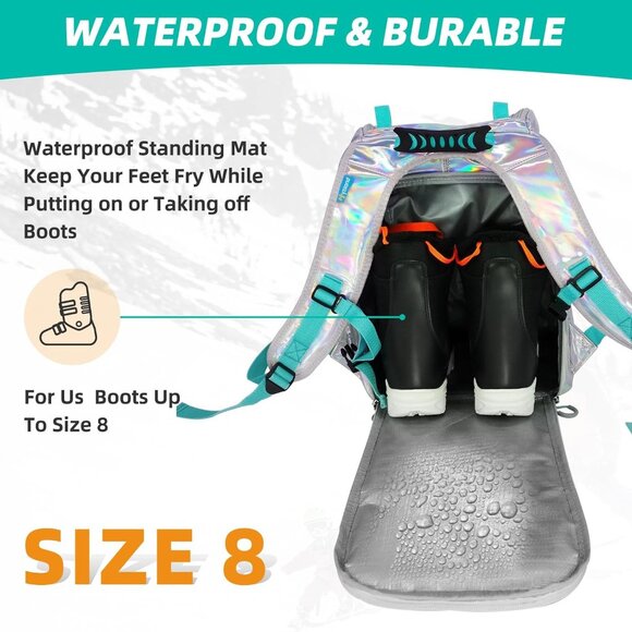 Snowboard Boot Travel Backpack  32L - Picture 5 of 6
